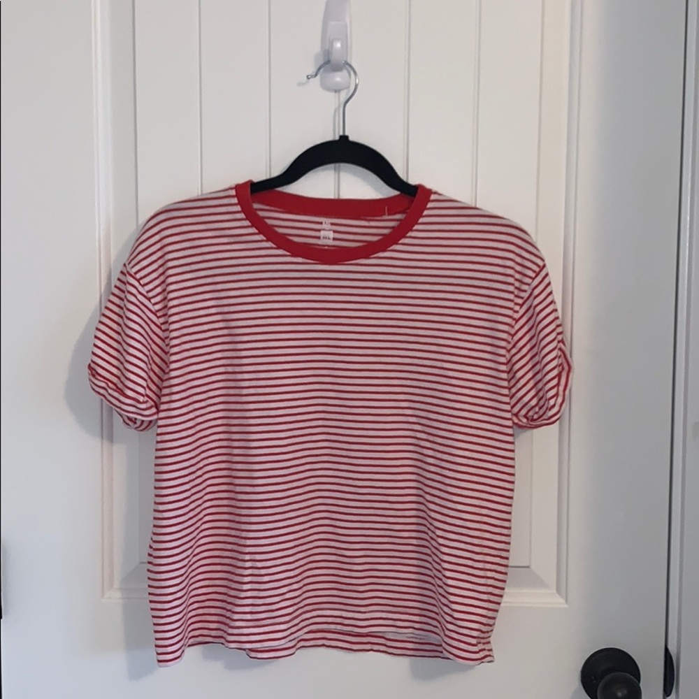 PacSun Red Striped Tee